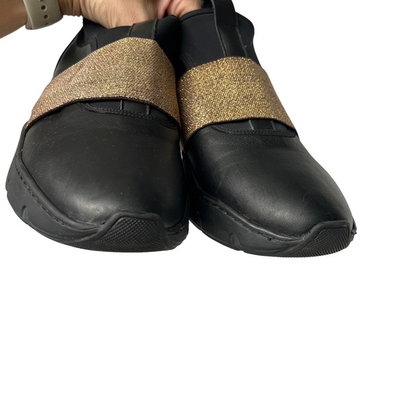 ROSAMUNDA SLIP-ON LEATHER TRAINERS SNEAKERS WOMEN SIZE EU39/US 9-9.5 - Picture 5 of 11